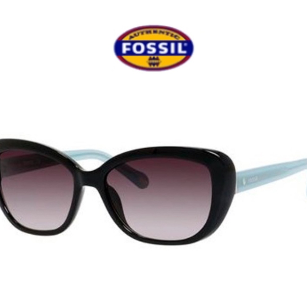 Fossil Black and Blue Sunglasses with Gradient Lenses - FOS 3002/S